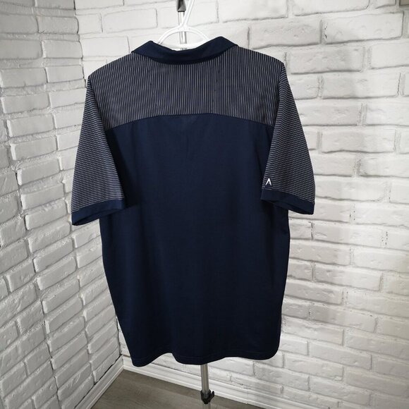 Antigua Men's Size Large Navy w/ Boston Red Sox "B" Short Sleeves Polo - Picture 2 of 10